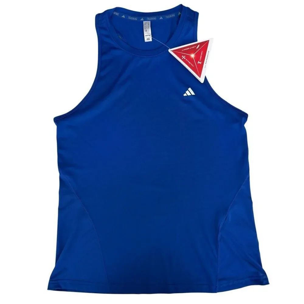 Adidas Women’s Aeroready Training Tank Top Semi Lucid Blue Size L NWT